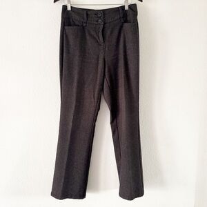 Apostrophe Retro Petite Dark Gray Black Speckled Knit Trousers 6 Petite Womens